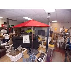 NEW PATIO UMBRELLA - GROWERS CIDER - RED THIS ONE HAS TILTING ABILITY