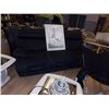Image 1 : LIKE NEW BLACK RECLINING SOFA NO CORD