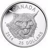 Image 1 : RCM Lot; includes 2014 $25 Fine Silver Coin UHR Coin The Fierce Canadian Lynx.