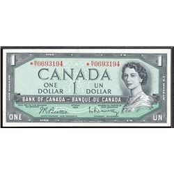 1954 $1 Bc-37bA #*N/Y0693194, in average grade.