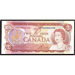 1974 $2 Bc-47aA #*BA0546225, in average grade.