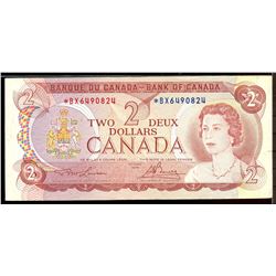 1974 $2 Bc-47aA #*BX6490824, in average grade.