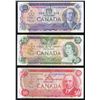 Image 2 : 1970's complete banknote set $1 to $100, all with Crow/Bouey signatures, Multi-color series, VF to U