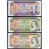 Image 2 : 1970's complete banknote set $1 to $100, Lawson/Bouey signatures. Includes both 1969 & 1979 $20 note