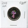 Image 1 : 2007 25¢, Bouquet commemorative coin from Wedding RCM set, uncirculated.