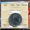 Image 1 : 1982 50¢ SmBds T2 ICCS MS64.
