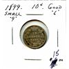 Image 1 : 1899 10¢ Small 9 G+