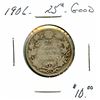 Image 1 : 1906 25¢ G