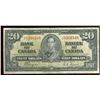 Image 1 : 1937 20$ BC-25c #J/E8306548, VG/F for grade.