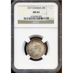 1937 25¢, NGC MS-65.