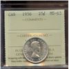 Image 1 : 1956 25¢ , ICCS MS-63.