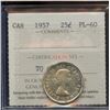 Image 1 : 1957 25¢ , ICCS PL-60.