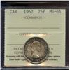 Image 1 : 1962 25¢, ICCS MS-64.