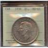 Image 1 : 1939 $1, ICCS MS-65.
