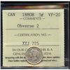 Image 1 : 1880H 5¢ Obv 2, ICCS VF-20.