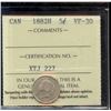 Image 1 : 1882H 5¢, ICCS VF-30.