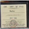Image 1 : 1887 5¢, ICCS F-12 designated as Marks.