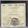 Image 1 : 1958 10¢, ICCS PL-66.