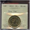 Image 1 : 2012 $1 Grey Cup, ICCS MS-66.