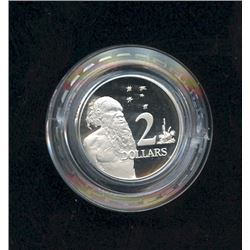 Australia; 1988 $2, 0,2507oz of silver, KM1019, uncirculated.