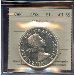 1958 $1, ICCS AU-55.