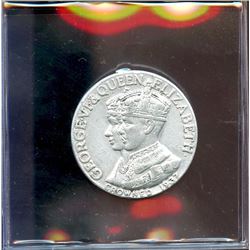Medal; coronation of George VI