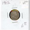 Image 1 : 1902 5¢, in average grade.