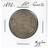 Image 1 : 1892 50¢, in average grade.