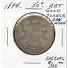 Image 1 : 1894 50¢, in average grade.