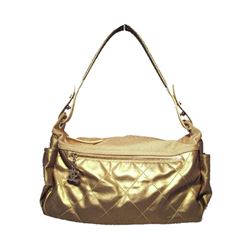 Chanel Metallic Gold Leather Shopper