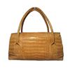 Image 2 : Nancy Gonzalez Tan Crocodile Handbag