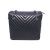 Image 2 : Authentic Chanel Quilted Green Lambskin Shoulder Shopping Tote
