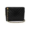 Image 1 : Chanel Black Lizard Chevron Quilted Shoulder Bag