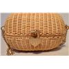 Image 6 : Chanel Tan Wicker Rattan Basket Shoulder Bag