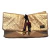 Image 1 : Louis Vuitton Gold Leather African Queen Masai GM Limelight Monogram Clutch