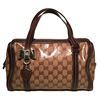 Image 1 : Gucci Coated Monogram Bowler Handbag