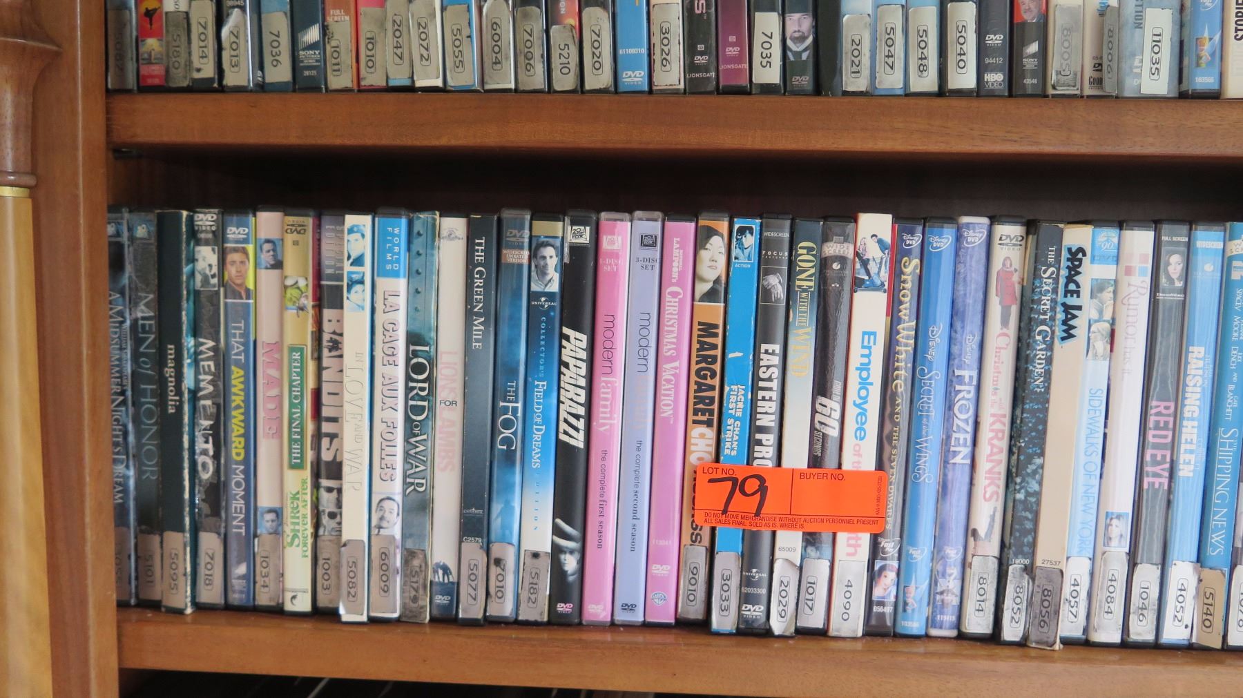 Huge Collection of DVD Movies - In Movie Library