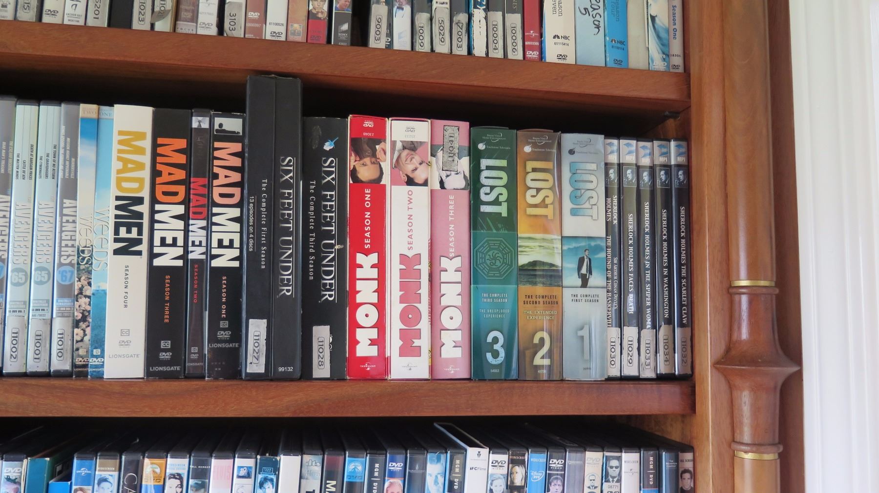 Huge Collection of DVD Movies - In Movie Library
