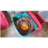 Image 2 : Qty 2 Containers of Wreaths, Ornaments, Misc. Christmas Decorations