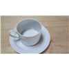 Image 2 : White Teacups & Saucers - Approx. 28 Sets, Approx. 5 Extra Teacups