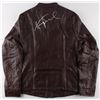 Image 1 : HENRI WINKLER SIGNED "THE FONZ" HAPPY DAYS LEATHER JACKET W COA