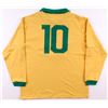 Image 3 : PELE SIGNED TEAM BRAZIL SOCCER JERSEY WITH COA