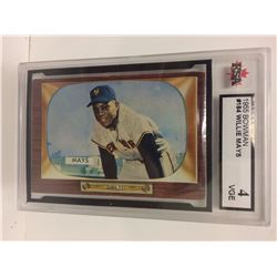 1955 BOWMAN #184 WILLIE MAYS (4 VGE) KSA