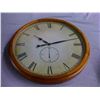 Image 1 : FINELY CRAFTED OAK 24 INCH CLOCK