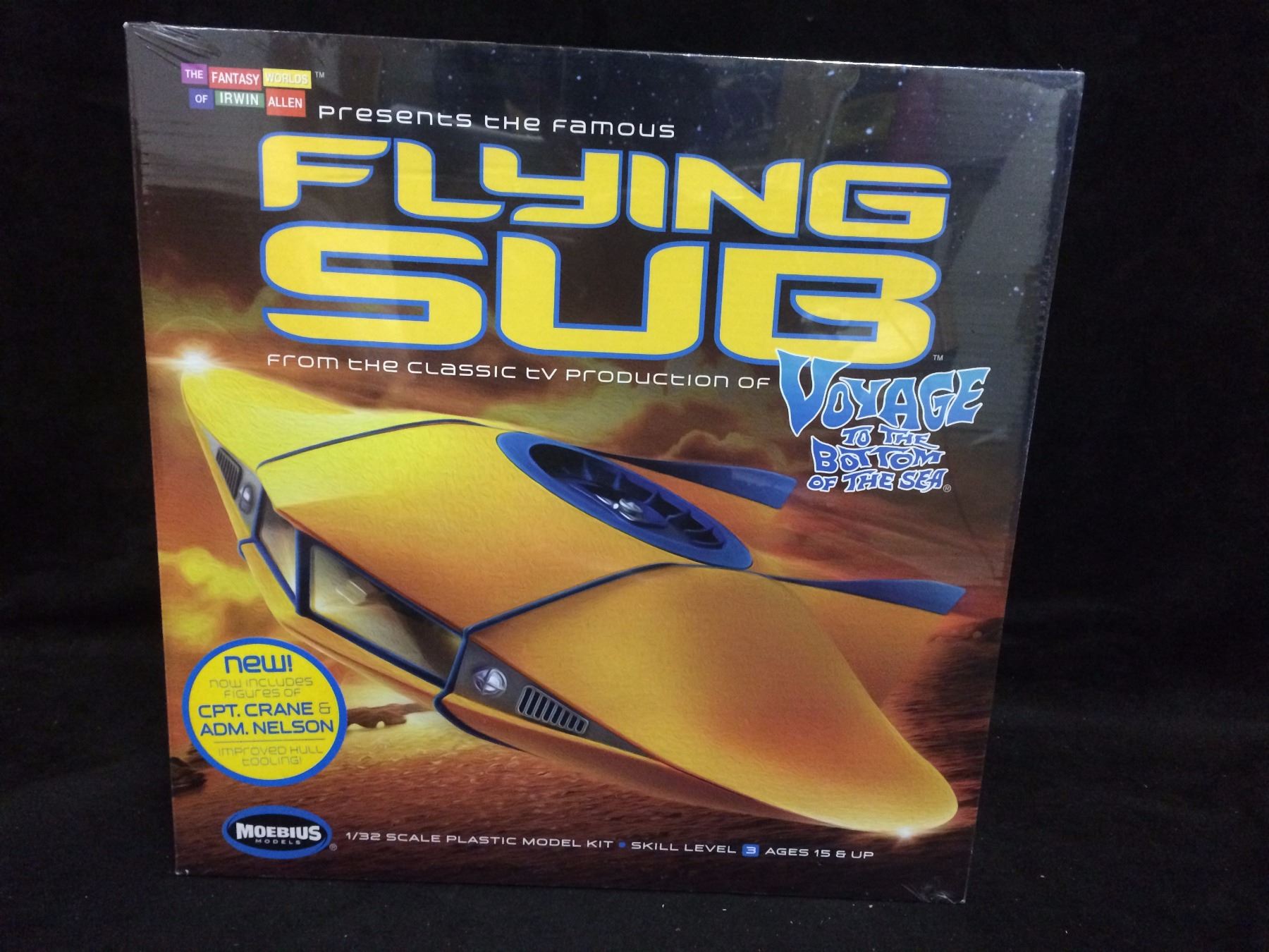 Flying Sub Model Kit Moebius Voyage to Bottom Of The Sea FLYING SUB model kit 1/32