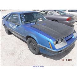 1985 - FORD MUSTANG // REBUILT SALVAGE