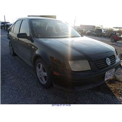 2002 - VOLKSWAGEN JETTA // NON REPAIRABLE