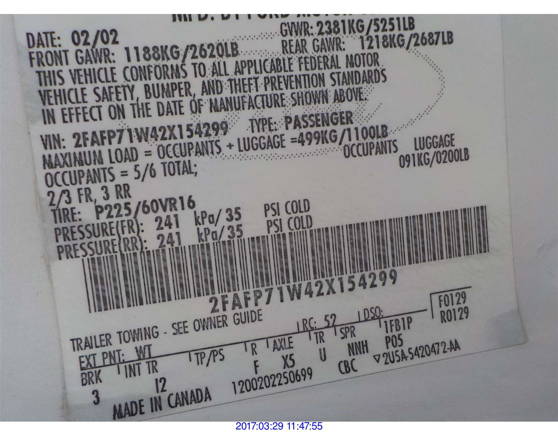 2002 - FORD CROWN VICTORIA // SALVAGE with TX Title