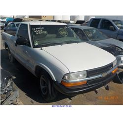 2001 - CHEVROLET S-10// REBUILT SALVAGE