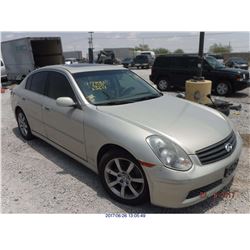 2005 - INFINITI G35// NON REPAIRABLE